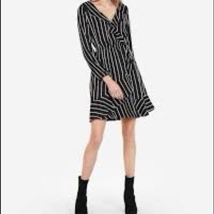 Express blue ruffle dress.